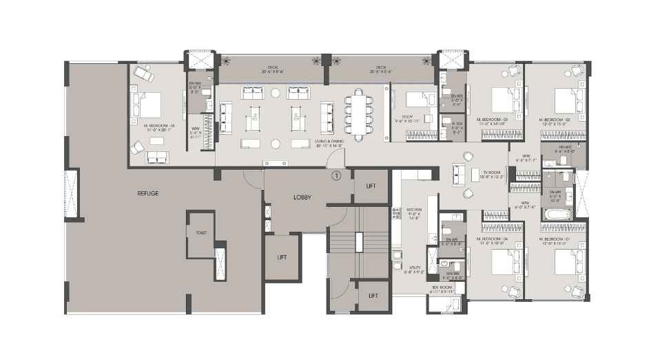 MICL-Jade-Park-Typical-Refuge-Floor-Plan